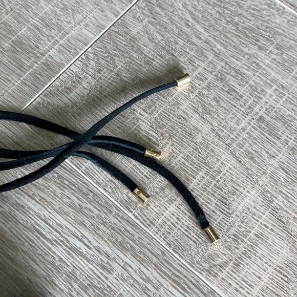 LOFT Pointed Toe Strappy Ballet Flat Black Size 9 - Picture 6 of 10